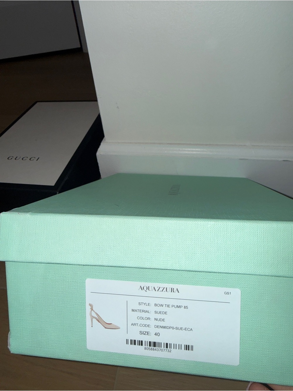 Aquazzura Bow Tie Pump 85 Size 40 NEVER WORN